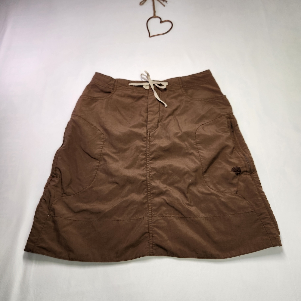 ⭐️Mountain Hardwear La Rambla Brown Utility Hiking Skirt Gorpcore Cargo Size 4